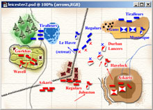 Map to represent sketch 1 - Havelock's Foolhardy. Click for bigger image